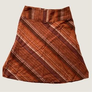 Patterned midi skirt